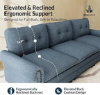 HERA'S HOUSE Mid-Century Modern Couch, Oversized Sectional Couch - Image 6