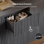 SICOTAS Buffet Cabinet with Storage 54.7" Large Modern Accent Storage Cabinet - Image 4