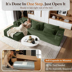 108" Cloud Sectional Couch, Comfort L Shaped Boneless Couch - Image 5