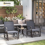 Outsunny 3 Piece Outdoor Glider Chair - Image 2