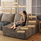 136" Sectional Couches for Living Room Cloud Couch Sofa - Image 5
