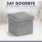 Ornavo Home Small Storage Ottoman, - Image 2
