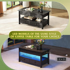 WLIVE Coffee Table, Lift Top Coffee Table - Image 8