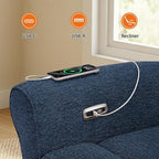 MCombo 87.8" Wall Hugger Power Reclining Sofa - Image 8