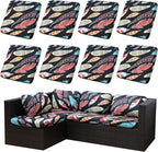 Outdoor Cushion Covers Set, Replacement by SUKAIKEQA