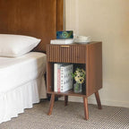 Fultyle Nightstand with Charging Station, Fluted Night Stand with USB and Type - Image 6