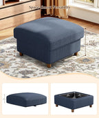 Kidirect 87in U Shaped Couch, Modular Sofa No Tool Assembly, Comfy Sectional - Image 6