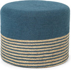 · REDEARTH · Cylindrical Pouf Foot Stool Ottoman by REDEARTH