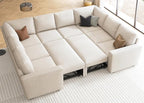 HONBAY Sleeper Sectional Couch by HONBAY