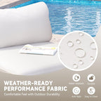 Crestlive Products Outdoor Oversized Loveseat Set, Patio Conversation Sets - Image 6