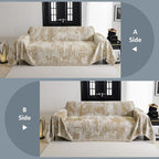 MYSKY HOME Sectional Couch Cover Khaki Geometric Abstract Sofa Covers - Image 6