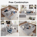 Opiesit 108" Boneless Couches for Living Room, Modular Sectional Sofa - Image 5