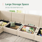 HONBAY Modular Sofa Sectional Sleeper Couch - Image 5