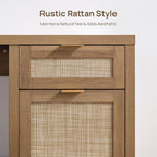 SICOTAS Rattan Executive Desk - Image 5