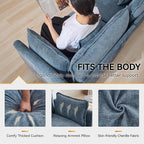 111'' Sectional Cloud Deep Seat Couch, Modern Comfy Chenille Modular Sectional - Image 4