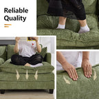 147'' Oversized U Shaped Cloud Sectional Sofa, Chenille Deep Seat Couches - Image 5