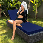Chaise Lounge Cushion Outdoor, Waterproof and Stain-Resistant Lounge Deck - Image 7
