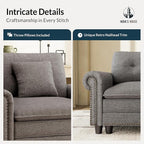 HERA'S HOUSE 73.2" Mid-Century Modern Loveseat, Oversized Sectional Couch - Image 7