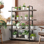 OtterOasis Bookshelf Set of 2, Heavy Duty 4-Tier Industrial Bookcase, 120lbs - Image 7