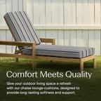 Honeycomb Outdoor Chaise Lounge Cushion - Image 3