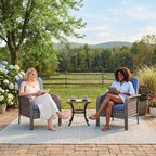 GarveeHome 2-Piece Outdoor Patio Furniture Set, All-Weather Rattan Chairs - Image 7