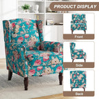 Pia Ricco High Back Floral Accent Chair - Image 3