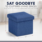 Ornavo Home Small Storage Ottoman, - Image 2