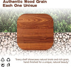 Solid Wood Floating Shelves, 11.8in Finished Real Wood Wall Shelves - Image 3