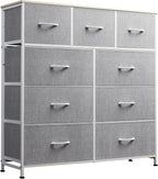 WLIVE 9-Drawer Dresser, Fabric Storage Tower by WLIVE