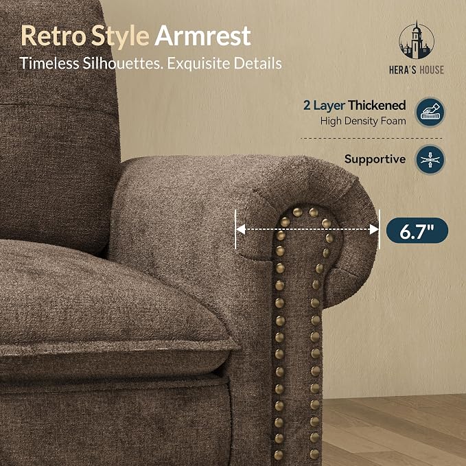 HERA'S HOUSE 116.11" Mid-Century Modern Couch, Oversized Sectional Couch - Image 6