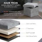 Ornavo Home Small Storage Ottoman, - Image 4