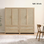 SICOTAS Larger Armoire Wardrobe Closet, Boho Armoire Clothes Organizer - Image 6