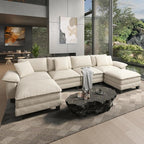 HERA'S HOUSE 158" Modular Sectional Sofa, Oversized U Shaped Couches by HERASHOUSE