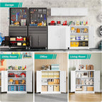 SISESOL White Metal Storage Cabinet - Image 4
