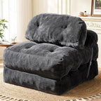 Folding Sofa Bed, Convertible Sleeper Chair by Vellorise