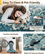RELEANY Area Rugs 2'6"x8' Runner Rug Non Slip Washable - Image 3