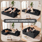108” Modular Sectional Sofa, Cloud Sectional Couch - Image 4