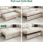 HONBAY Modular Sectional Sleeper Sofa - Image 6