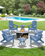 SERWALL Folding Outdoor Side Table Set of 4, Small Adirondack Side Table - Image 10