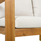 Christopher Knight Home Kayahs 3 Pieces Acacia Wood Furniture Set, Patio - Image 11