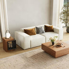 POVISON Side Table Set, 17.71" Wood End Table - Image 3