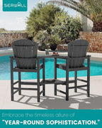 SERWALL Tall Adirondack Chairs Set of 4 - Image 6