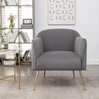 Container Furniture Direct Contemporary Velvet Accent Chairs - Image 2