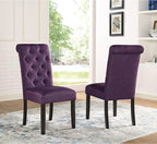 Roundhill Furniture Leviton Solid Wood Tufted Parsons Dining Chairs by RoundhillFurniture