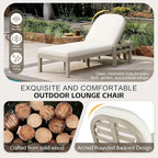 Outdoor Chaise Lounge Chair Set of 4, Patio Chaise Lounge Recliner - Image 9