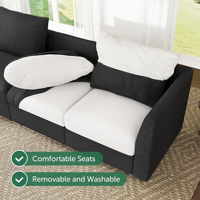 HONBAY Modular Sectional Sofa L Shaped Sectional Couch - Image 6