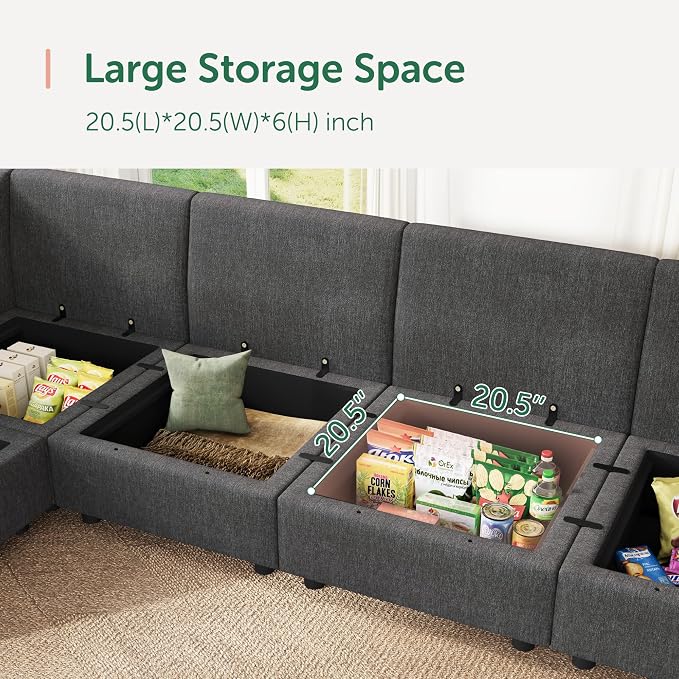HONBAY Modular Sectional Sofa - Image 7