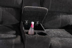 Betsy Furniture Modern Fabric Recliner Sofa Set, Loveseat w/Console, Recliner - Image 6