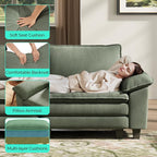LINSY HOME 90" Modular Cloud Love Seat Sofa, Corduroy Soft Sectional Couch - Image 4