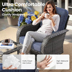 ovios 5-Piece Patio Furniture Set, Outdoor Wicker Sofa - Image 6